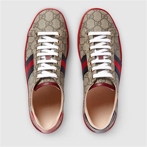 gucci ace sneakers supreme|gg supreme low top sneakers.